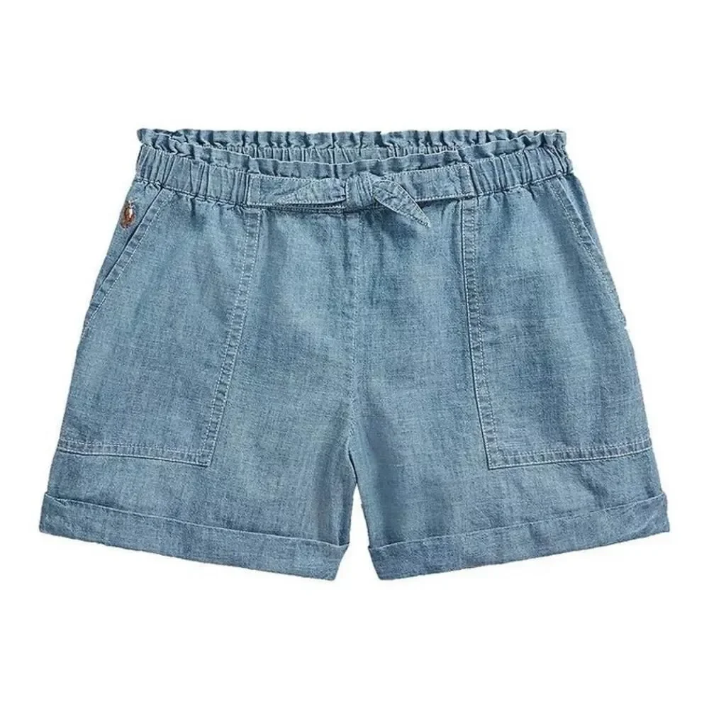 Polo Ralph Lauren Girls Indigo Blue Shorts Size 5